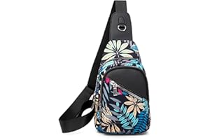 FANDARE Mujer Bolsa de Pecho Moda Bolsos Cruzados Niña Bandoleras Cruzada Deporte Ligero Mochila Viaje Ciclismo Intemperie Sling Bag Paño de Oxford Duradero