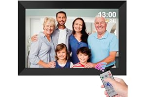 UCMDA Cadre photo numérique de 10,1 pouces 1280 x 800 IPS haute résolution 16:10, cadre photo électronique prend en charge la télécommande/rotation automatique/aperçu de l'image/vidéo/horloge