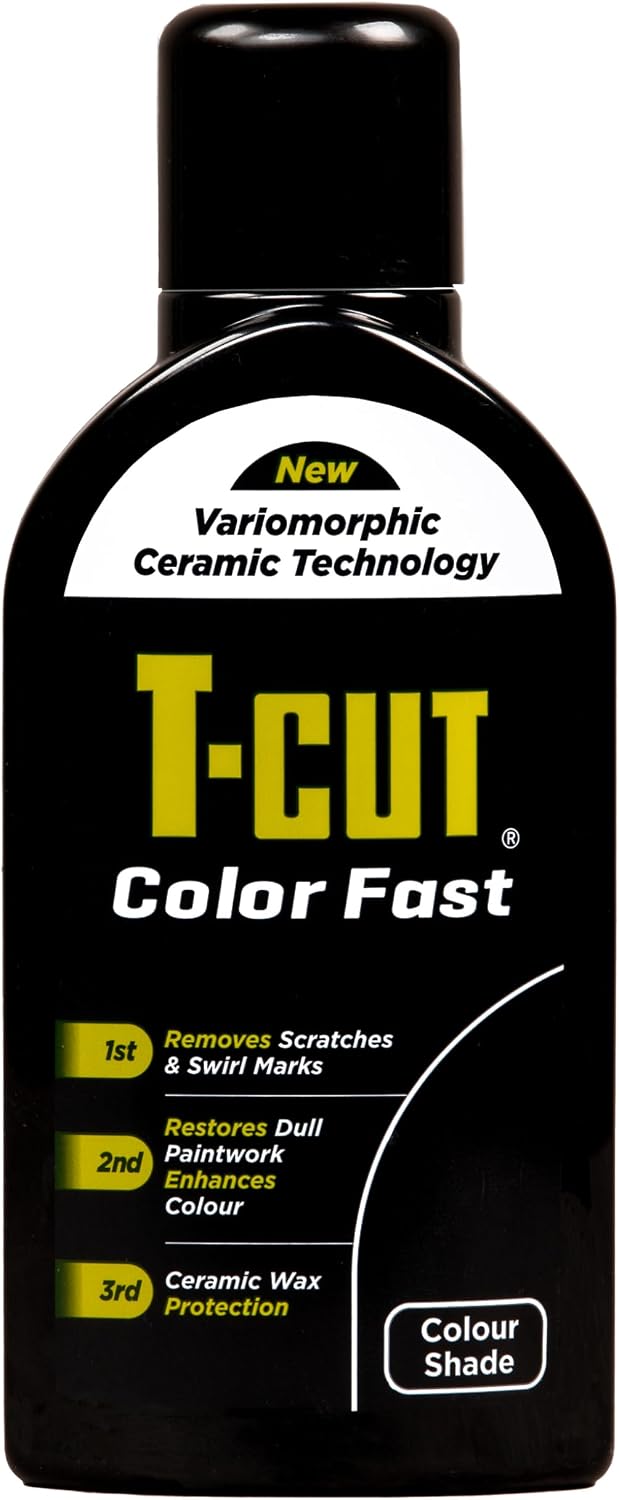 T-Cut Colour Fast 3-in-1 Paintwork Renovator, Black, 500ml