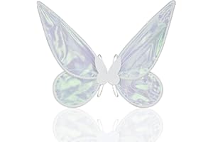 MATORD Ali Fata Bambina Ali di Fata Donna Principessa, Ali di Fata a Farfalla Glitter Costume Farfalla per Ragazze per Accessori Carnevale, Costume di Halloween, Costumi da Festa di Compleanno