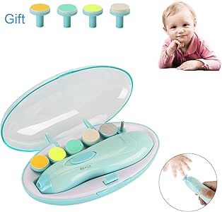 Lime à Ongles Et Orteils électrique Pour Bébé Kit De Tondeuse à Ongles Embouts Interchangeables Pour Nouveau Nés Enfant Et Adulte Manucure Pédicure
