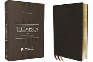 NKJV, Thompson Chain-Reference Bible, Premium Goatskin Leather, Black, Premier Collection, Black Letter, Art Gilded Edges, Comfort Print: New King ... Comfort Print, Thompson Chain-reference Bible