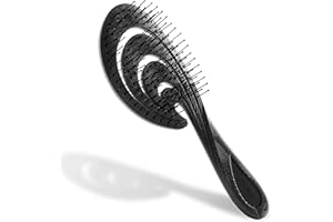 ‎NINABELLA Ninabella Organiczna szczotka do rozczesywania włosów dla kobiet, mężczyzn i dzieci, nie ciągnie za włosy, szczotki do prostowania włosów, do prostych, kręconych i mokrych włosów, unikalna szczotka do