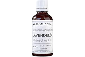 ‎WESENTLICH. wesentlich. Lavendelöl - 100% naturrein, ätherisches Öl (Glasflasche) - u.a. für Aromatherapie, Duftlampe und Diffuser (30ml)