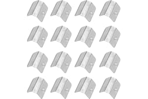 16x Clips de Déflecteur Pluie de Vent Canal Mis Remplacement Retenue en Métal pour Voiture