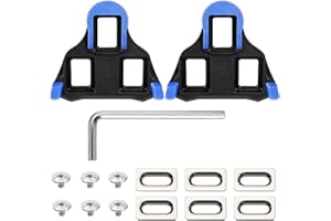 SEPSCO Calas de Bicicleta Carretera, Compatible con Shimano SPD SL SM-H10 SM-H11 SM-H12 Pedales Zapatillas Ciclismo Antideslizantes Tacos Spinning Superlight Universal para MTB Interior Bike
