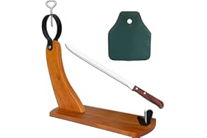 CUPERINOX Porta prosciutto | reggi prosciutto crudo | coltello manico di legno | Copri Prosciutto | porta prosciutto crudo |