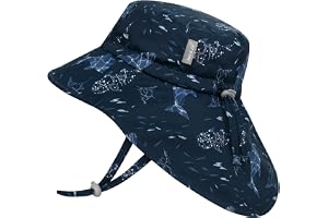 JAN & JUL Wide Brim Sun Hats for Boys with Neck Flap