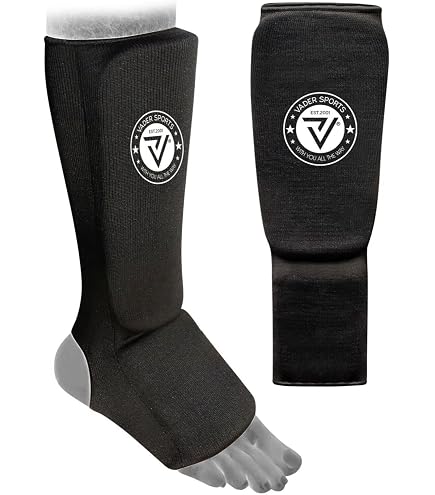thumbnail image 2 of Blitz Sports Cotton Shin Guards For Muay Thai & Boxing – Sparring Pads, Instep Protection, MPN 2323 2 of 5