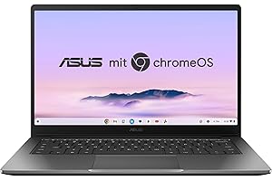 ‎ASUS ASUS Chromebook Plus CX14 CX1405CTA Laptop | 14" FHD 16:9 IPS Display | Intel Core 3-N355 | 8GB RAM | 128GB eMMC | Intel UHD | ChromeOS | QWERTZ | Rock Grey