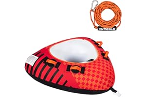 Mesle Pack de Flotador de Arrastre Delta con Cuerda, 1 Persona, Donut Hinchable, para Barco