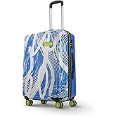 Skybags Medium Stroke Size Abs Hard Luggage (67 Cm)|Printed Luggage Trolley with 8 Spinner Wheels and in-Built Combination Lo