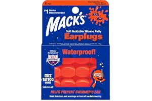 Mack's Kids Silicone Ear Plugs – Vit, 6 par (1 styck)