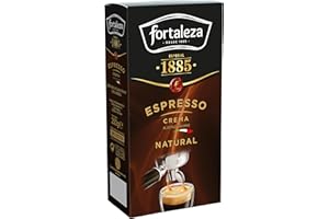 CAFÉ FORTALEZA – DESDE 1885 - Café Fortaleza - Café Molido Espresso Natural, Puro Sabor, 100% Arábica, Pack 4 unidades