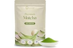 ‎SPECIAL LEAVES Matcha Pulver - 90g - 100% Natürlich & Fein Gemahlen - Für Tee & Matcha Latte - Ohne Zusätze - Hochwertige Qualität Aus Japanischer Teetradition - Premium Grüntee Von Special Leaves