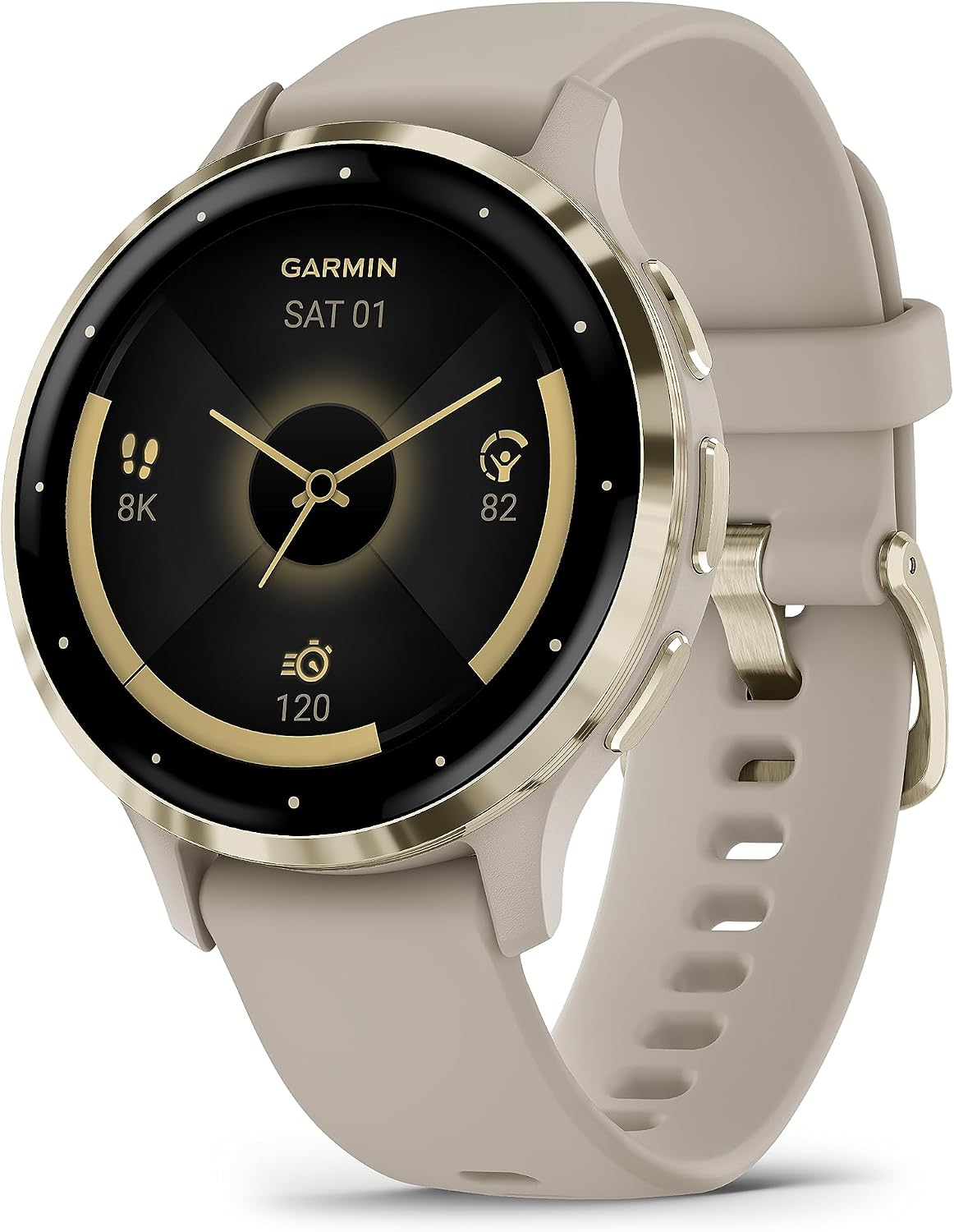 Garmin Venu 3S GPS Smartwatch, 41 mm, AMOLED, French Grey