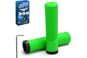Adiwo Non-Slip Handlebar Grips, 1 Pair Professional Bike Handlebar Grips, Adult Mountain Bike Grips with Soft Anti-Slip Rubber, Ergonomic, Comes with 1 Allen Wrench, Suitable for Most Bicycles