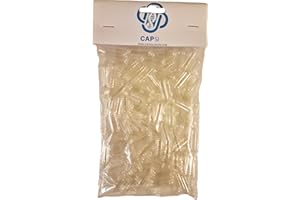 CAPSI Empty Gelatin Capsules Size 000 x 100, Clear/Clear