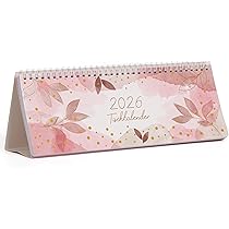 Praktischer Tischkalender 2026 Im Querformat - Wochenplaner Set Mit 2 Stück