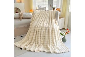 WONGS BEDDING Przytulny koc, beżowy, przytulny, wełniany, 200 x 220 cm, koc polarowy, koc do mieszkania, na łóżko, sofę, do biura, na wszystkie pory roku