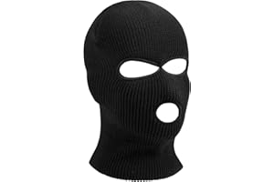 HAGOT Balaclava, 3-otworowa / 2-otworowa maska sztormowa, dzianinowa kominiarka, czapka narciarska na motocykl i rower, maska wielofunkcyjna