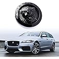 AULPEE Emblem Compatible with XE XF XJ F-Type F-PACE Front Center Grille Emblem 3.38inch Car Badge Emblem Accessories(Front Black)