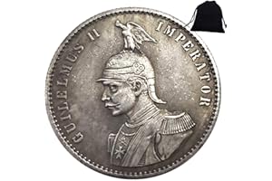 FKaiYin 1891 Pièce de monnaie historique sculptée à la main en Allemagne vintage - Pièce de monnaie allemande commémorative - Pièce européenne + sac KaiKBax - Outil d'enseignement pour les enfants