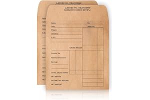 SALE JUNCTION Wage Packets Envelops 70 Packs Brown Color Adhesive Paper Pockets Cash Coin Funds Charity Secure Design Brown Envelopes Self Seal Wages Envelope School Office Stationery Supplies