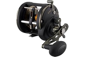 PENN Squall II Level Wind Multiplier Fishing Reel - Boat, Kayak or Shore - Strong, Powerful Multiplier for Big Fish