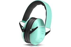Senner ® KidsPro | Protectores auditivos para niños - Auriculares con SNR de 28 dB - Para niños hasta 12 años, ajustables - Protectores de oído para niños - Turquesa