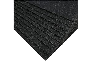 Uhat Lot de 10 feuilles A4 en mousse à paillettes pour loisirs créatifs, décoration, 2 mm (Noir)