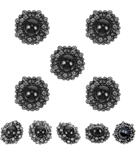 AERZETIX - C65668 - Juego De 10 Botones De Coser Redondos