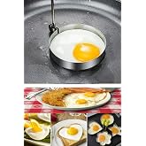 Chermik Metalik Daire Şeklinde Omlet Yumurta ve Krep Kalıbı