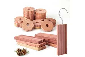 Yizhet Natural Cedar Anti-Moth, 26 Pieces Moth Repellent