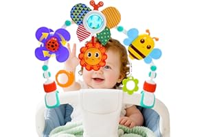 HappyKidsClub Pram toys, Baby Toys 0-6 Months NewbornToys Baby Essentials for Newborn Pushchair & Pram Toy Boy Girl Newborns Babies Gifts 0-12 Months Old Einstein Toys