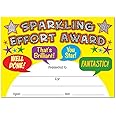 SuperStickers Sparkling Effort Award Certificates (A5). Pack of 20.