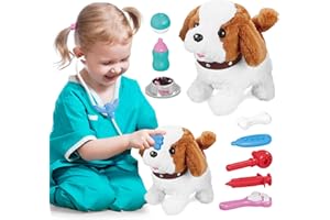LEYAOYAO Walking Dog Toy for Kids, Electronic Dog Puppy Toy with Walking, Barking, Tail Wagging, Singing Function, Interactive Toy for 2 3 4 5 Years Old Girls Boys