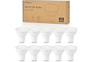 Cnkeeo Lampadine LED GU10, 10 Pezzi 8W Lampadina GU10, Equivalente 80W Lampada Alogena, Bianco Caldo 3000K 880LM, Non Dimmerabile, GU10 LED Risparmio Energetico e Protezione Occhi