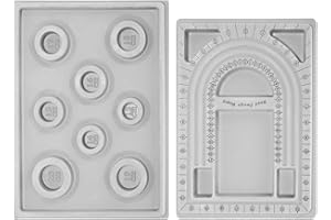 Bruafsir 2Pcs Bordo di Progettazione di Perline Bordo di Progettazione di Braccialetto Bordo di Perline Floccato Collana Gioielli Organizzatore Vassoio di Creazione di Gioielli DIY