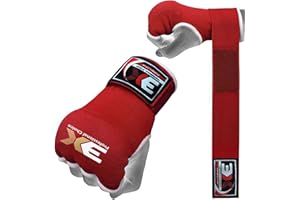 3X PROFESSIONAL CHOICE 3X Sports Gel Padded Boxing Hand Wraps Inner Gloves for Punching, Elasticated Padded Bandages under Mitts, Quick Long Wrist Support, Fist Protector, Great for MMA, Muay Thai, Kickboxing