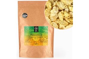 BRIX, GROWN FOR FLAVOUR BRIX Ananas Lyophilisés | Tranches Ananas Seches 100 % Naturelles 95 g | Fruits Secs Great Taste Award | Sans OGM Sans Gluten Vegetalien Vitamines Conservees