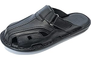 Kristian Shoes Męskie skórzane klapki letnie 014