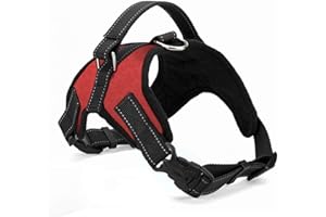 Wodondog Arnés para Perros Reflectantes Cómodo Transpirable Chaleco Acolchado Ajustable Arnés para Perros Grandes Medianos Pequeños