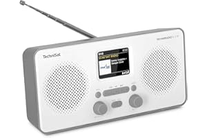 TechniSat TECHNIRADIO 6 S IR Portable DAB+/FM/Internet Radio (Bluetooth Audio Streaming, Stereo Speakers, Alarm Clock, Connec