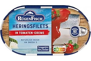 RÜGEN FISCH Rügenfisch Herring Fillet in Tomato Cream, 200 g