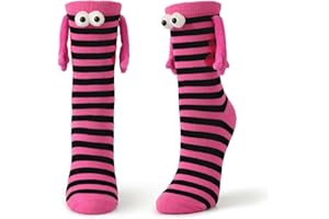 Shujin Lustige Magnetische Socken für Paare,Unisex 3D Puppes Paar Socken,Hand in Hand Socken Magnet Freundschaftssocken mit Händen, Pärchen Hand in Hand Socks Valentinstag Geschenk