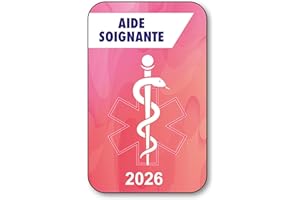 SIGNAL SAFETY Autocollant Sticker - Vignette Caducée 2026 pour Pare Brise en Vitrophanie - V7 Aide Soignante