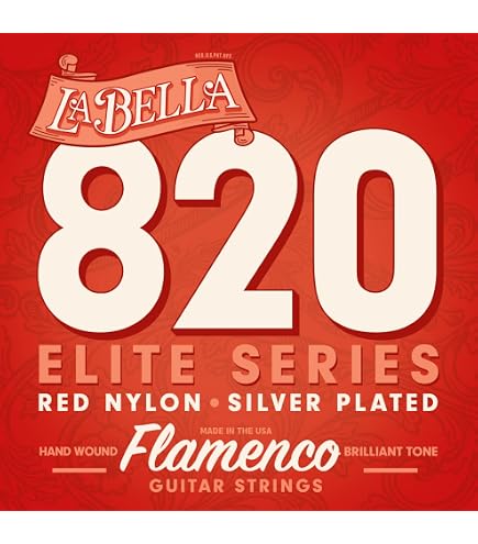 Labella Jeu De Cordes Flamenco L2001FM & L820 | Tension Medium | Pour Guitare Flamenco