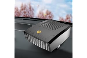 TEFOLA Auto Heizlüfter, Windschutzscheibe Kühlventilator, Defroster Ventilatoren, 12v 150w Kalt Und Heiß Dual-Modus 180 Grad Drehbarer Autoheizungsventilator Zum Entfrosten Und Beschlagen Von Heizungen