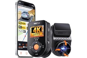 VANTRUE Dashcam Voiture S1 Pro Max 4K Starvis 2 Avant, Caméra embarquée 5G Wi-FI Dash Cam GPS HDR Tampon Surveillance de stationnement,Contrôle Vocal Français，LTE en Option Max 1To